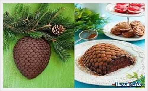 "Küknar qozası" tortu - LoaDinG.Az