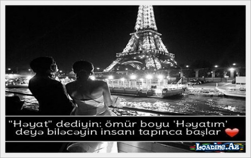 Üstünə "bu mənim" yazmaq istədiyim insan var. - LoaDinG.Az