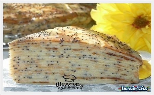Блинный торт "Маковка"