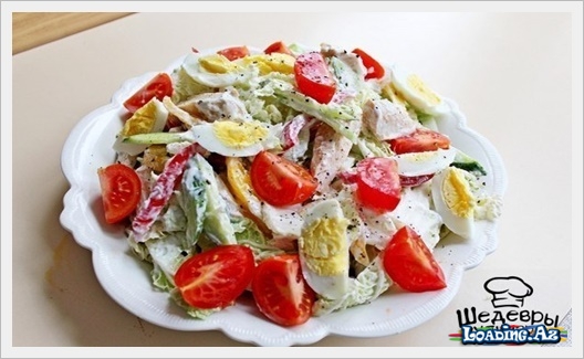 Салат с куриной грудкой