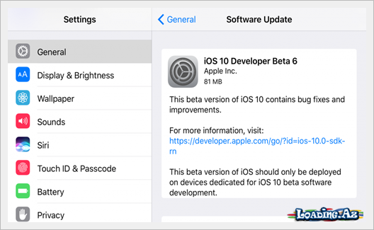 iOS 10 Beta 6 Təqdim Edildi!