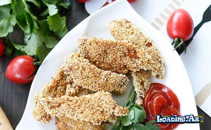 Küncütlü toyuq qızartması - LoaDinG.Az