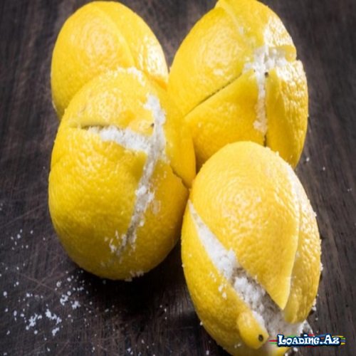Limonun içinə duz doldurub saxlayın - Min bir dərdin dərmanı - LoaDinG.Az