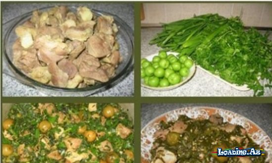 Ətli səbzi qovurma - LoaDinG.Az
