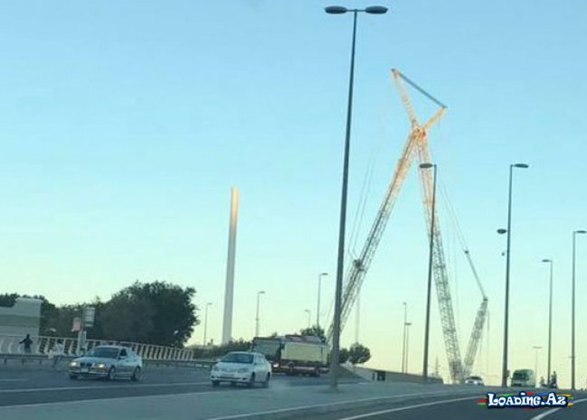 Bayraq dirəyi niyə söküldü? - RƏSMİ AÇIQLAMA - LoaDinG.Az