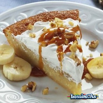 Bananlı kremli tart - LoaDinG.Az