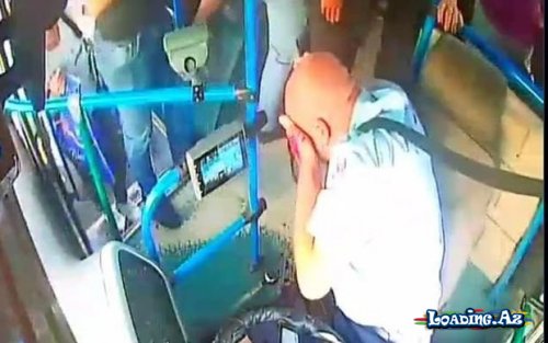 Avtobus sürücüsünü yumruqlayıb qana boyayan şəxsdən SON XƏBƏR - LoaDinG.Az