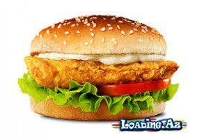 Toyuqlu burger - LoaDinG.Az