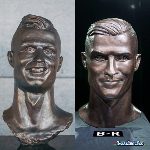 Ronaldonun yeni büstü - şəkil