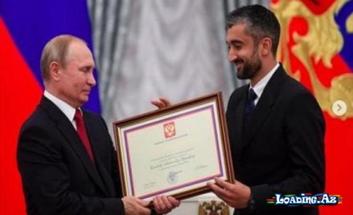 Səmədov mükafata görə Putinə təşəkkür etdi