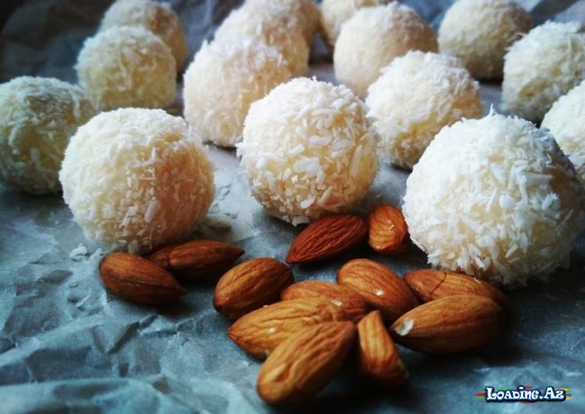 Şokolad qablı rafaello - LoaDinG.Az