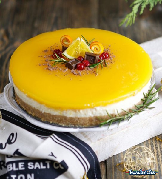 Portağallı Cheesecake - LoaDinG.Az