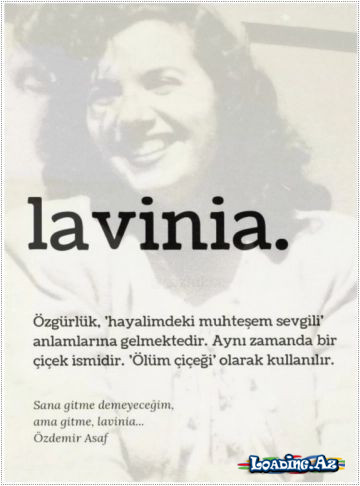 Özdemir Asaf- "Lavinia" [1957]