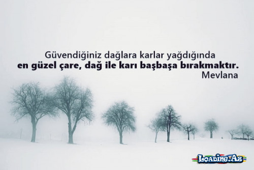 Güvəndiyimiz dağlara qar yağanda.. - LoaDinG.Az