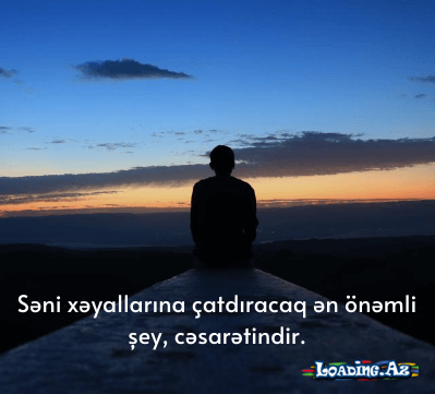 Kim keçmiş səadəti haqqında düşünmürsə,o artıq qocadır.