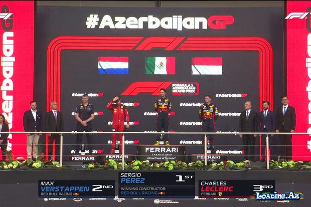 "Formula-1": Azərbaycan Qran-prisinin qalibləri mükafatlandırılıblar