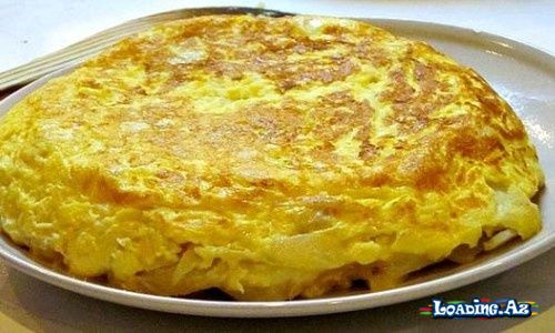 Kartoflu omlet - LoaDinG.Az