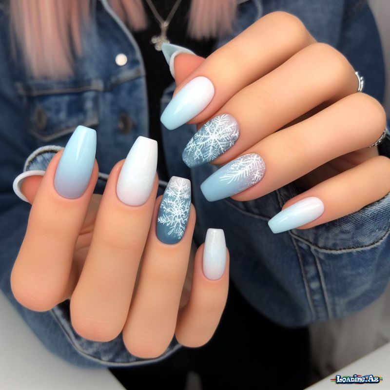 Winter nails for girls
