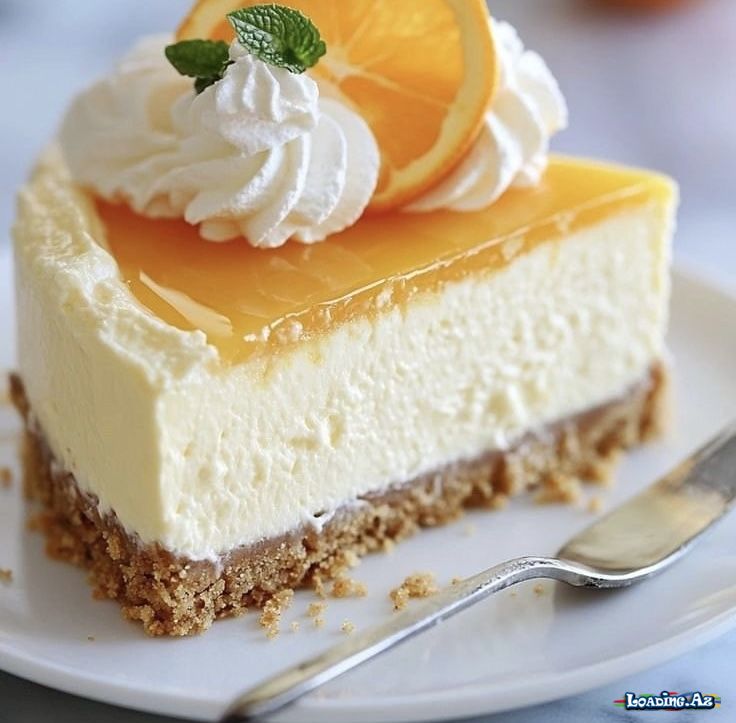 Portağallı Cheesecake - LoaDinG.Az