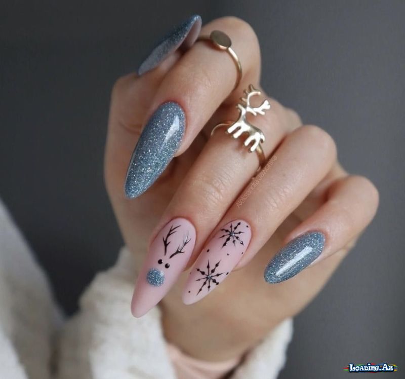 Winter nails for girls (2) - LoaDinG.Az