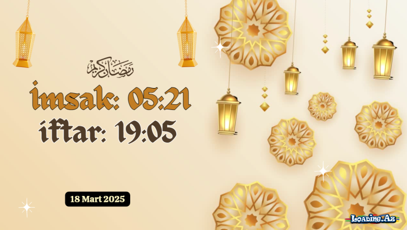 Ramazan ayının 18-ci günün duası 18 MART 2025 İmsak və iftar vaxtları - LoaDinG.Az