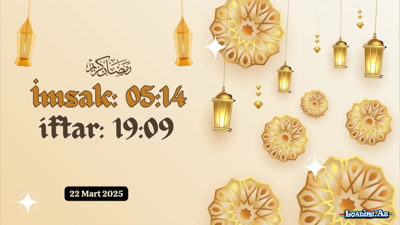 Ramazan ayının 22-ci günün duası 22 MART 2025 imsak və iftar vaxtları - LoaDinG.Az