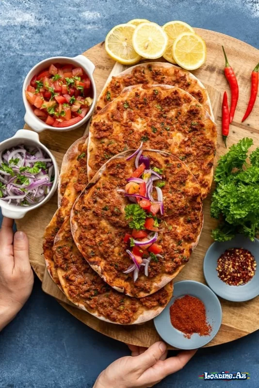 *Lahmacun resepti (Türk pizzası)*🍕 - LoaDinG.Az