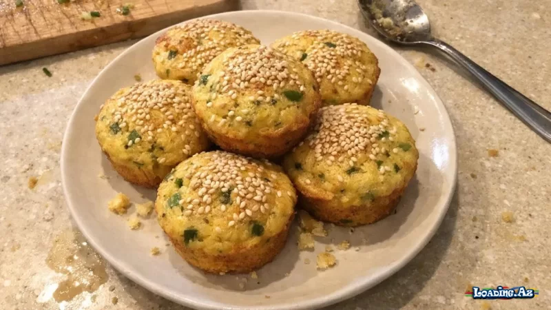 Kəvərli və qarğıdalı unlu duzlu maffin: Az ərzaqla praktik ləzzət - LoaDinG.Az
