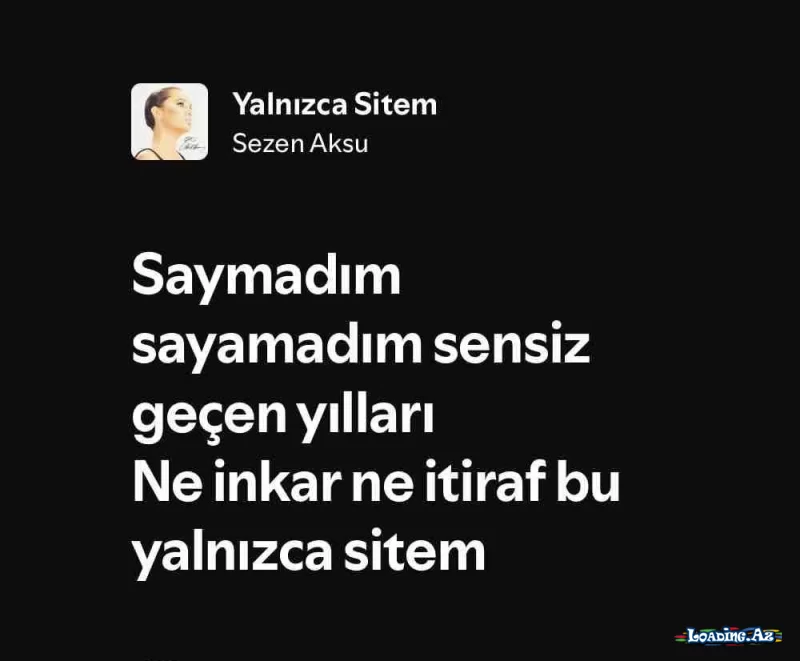 Sezen Aksu - Yalnızca Sitem - LoaDinG.Az