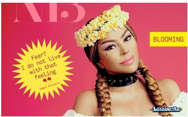 Aygün Kazımova 'Nərgiz' jurnalının üz qabığında - Fotolar - LoaDinG.Az