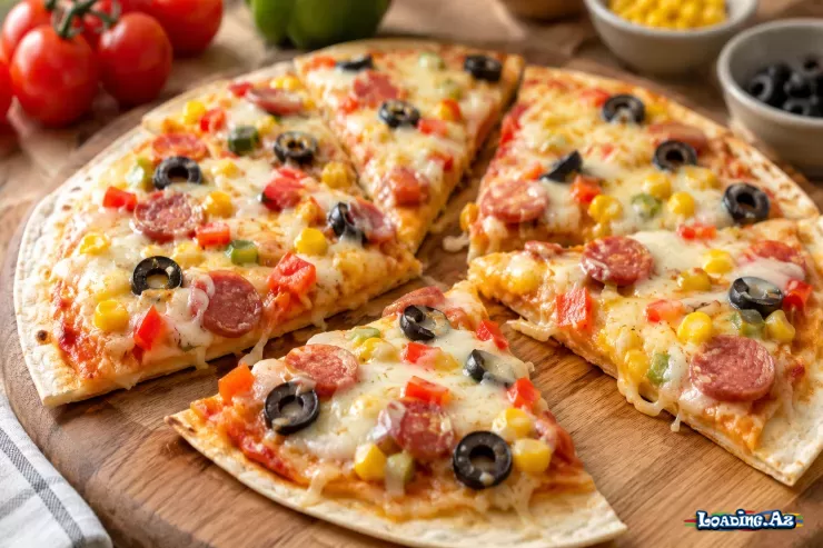 10 dəqiqəyə lavaş pizzası - RESEPT - LoaDinG.Az