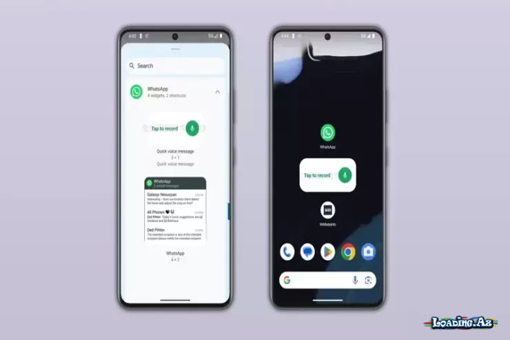 "WhatsApp"dan YENİLİK - Tətbiqi açmadan səsli mesaj göndəriləcək - LoaDinG.Az