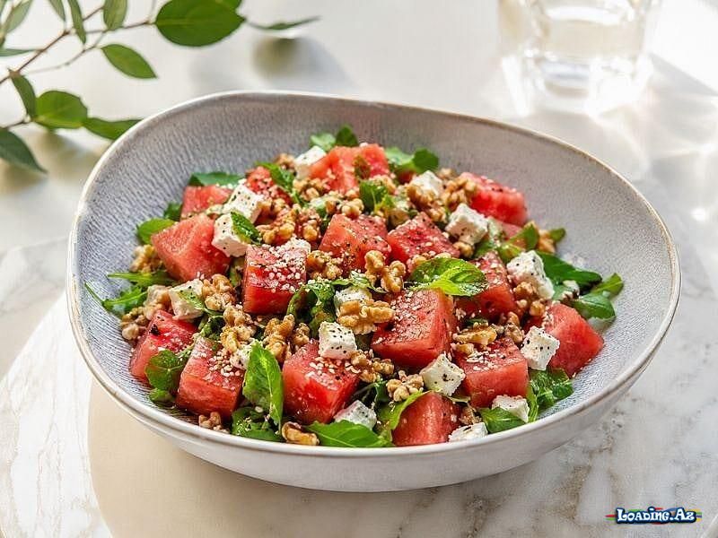 Qarpız salatı resepti - LoaDinG.Az